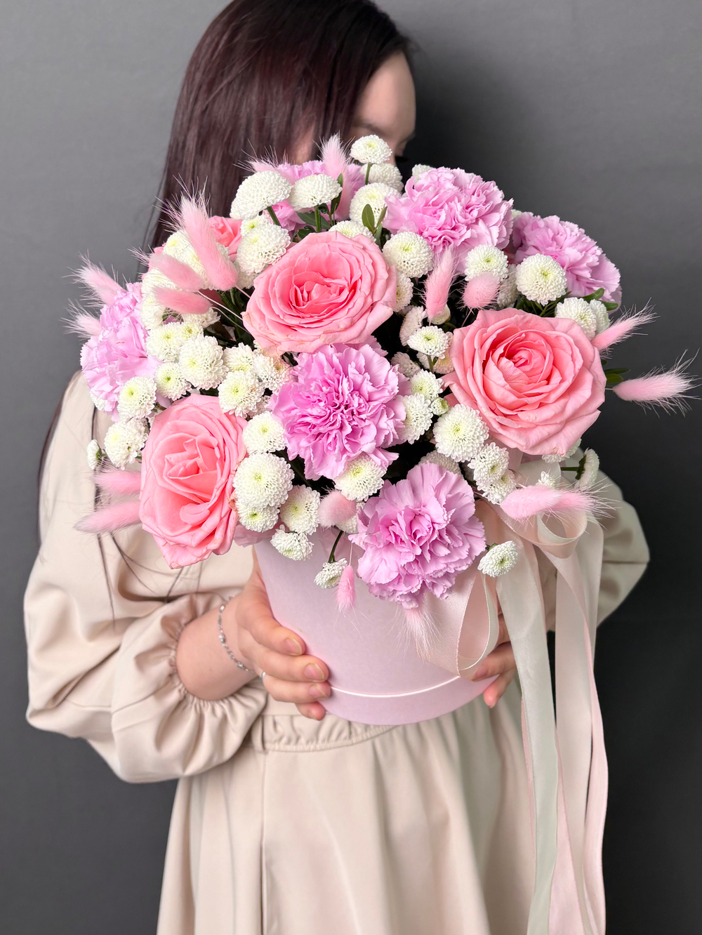 Композиция в коробке «Нежность»