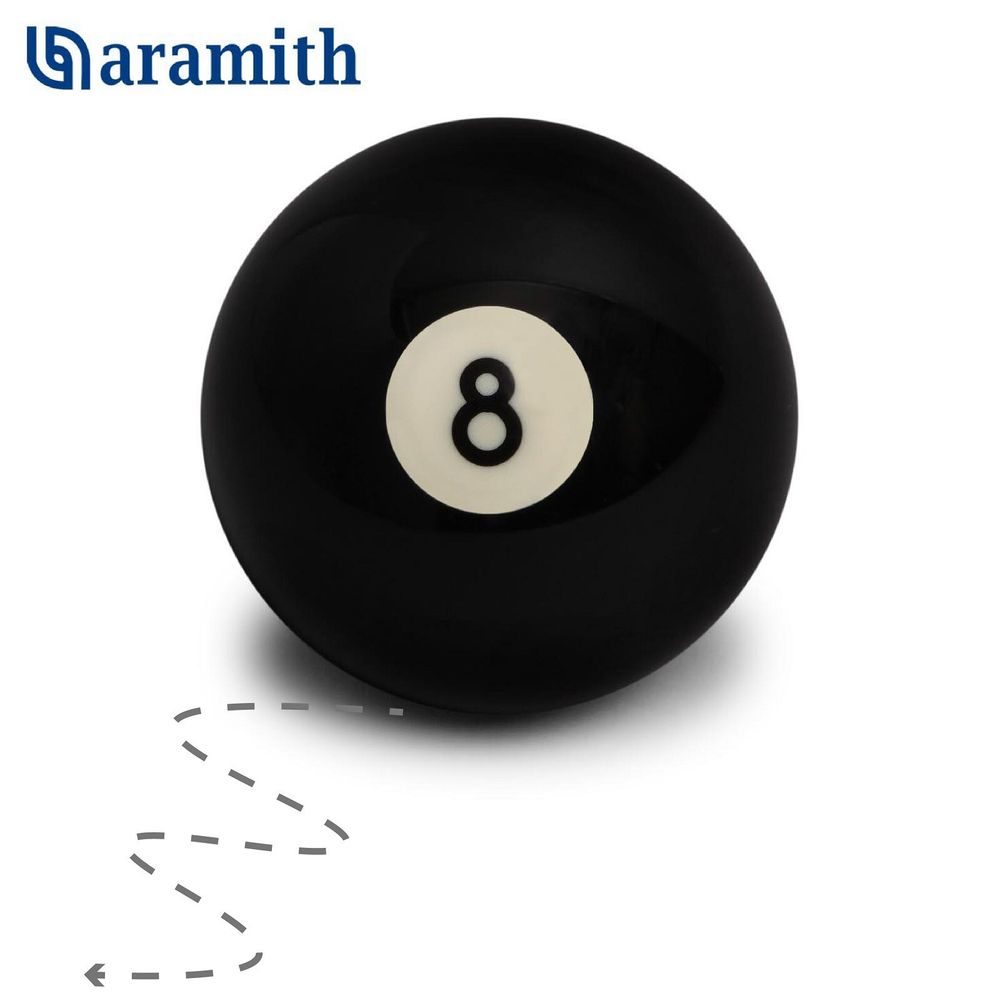 Шар Aramith Crazy №8 Pool со смещенным центром тяжести ø57,2мм блистер