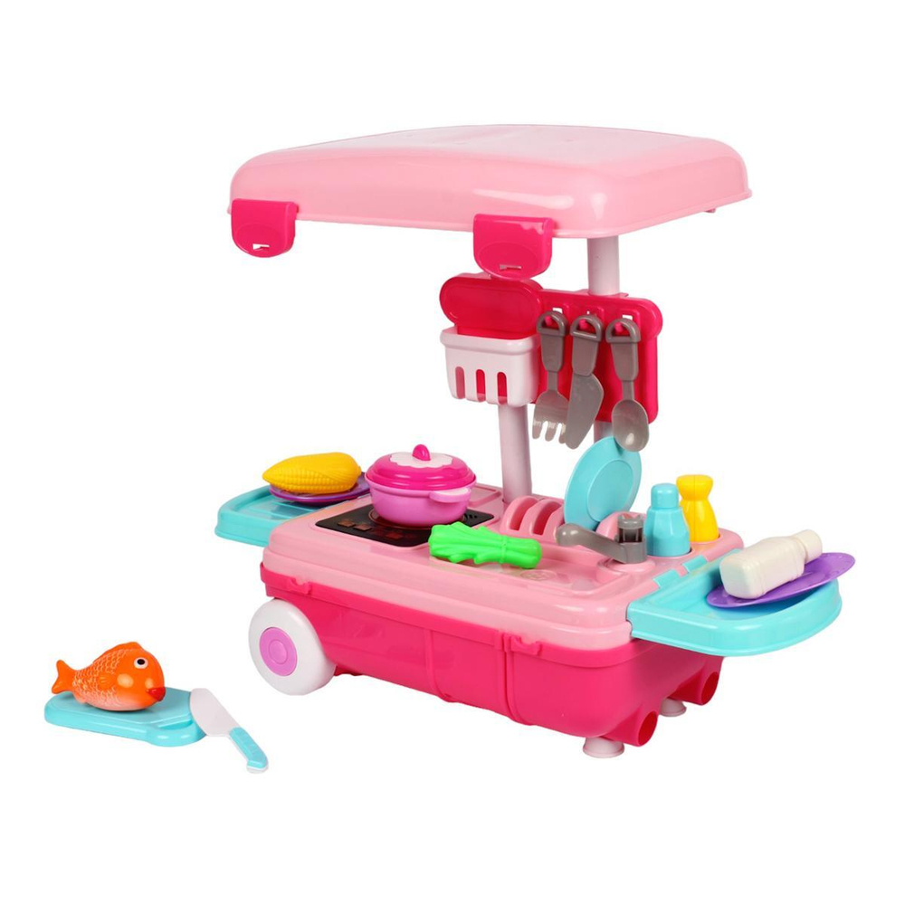 Игровой модуль "Кухня" свет/звук, 17 предм. коробка 009-010A