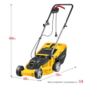 STEHER 1300 Вт, ш/с 33 cм, сетевая газонокосилка (LM-33-1300)