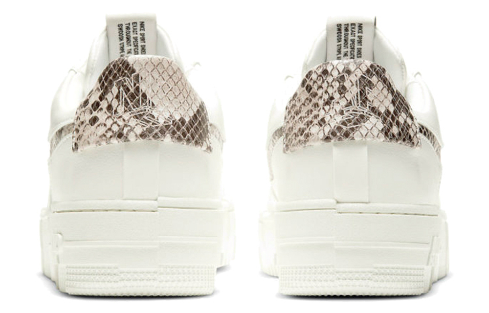 Кроссовки Nike Air Force 1 Pixel Se "Sail Snake" (Женская размерная сетка)