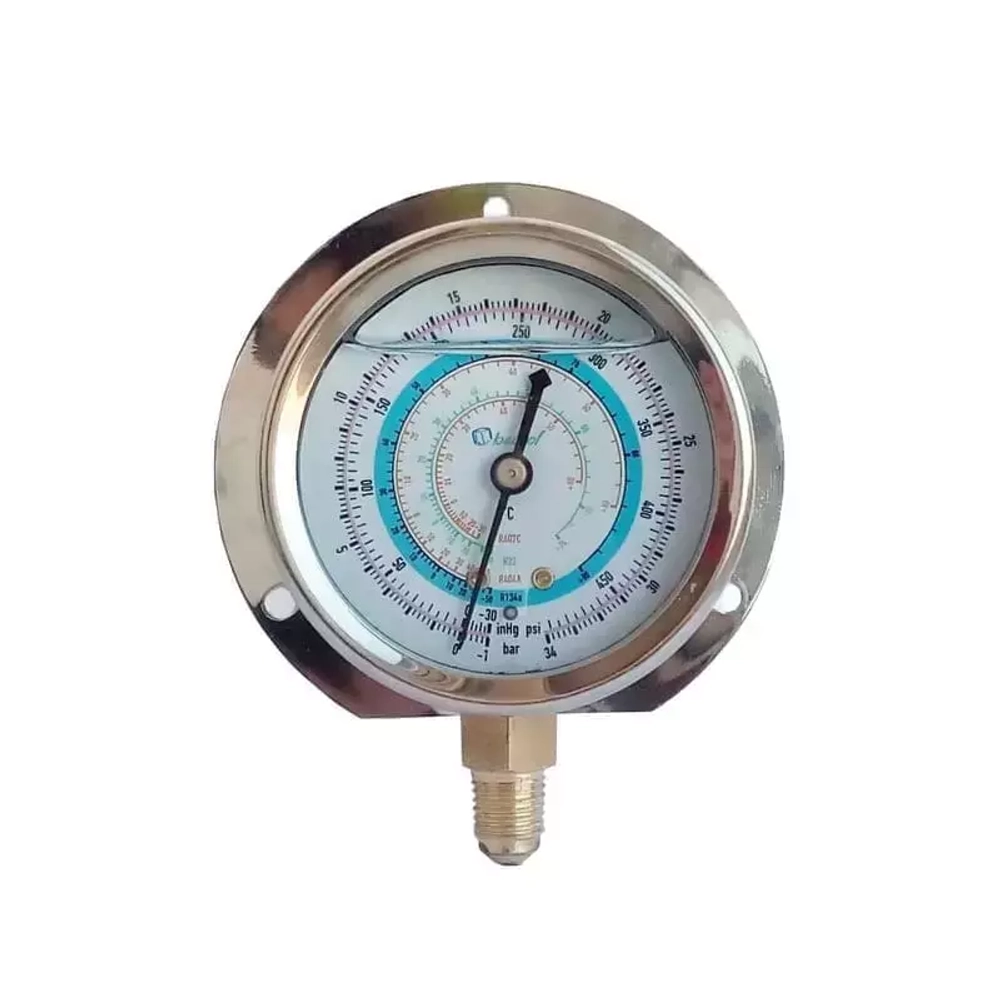 Манометр с силиконом Becool BCJH-NSI-63мм (R22; R134a; R404A; R407C) (021253)