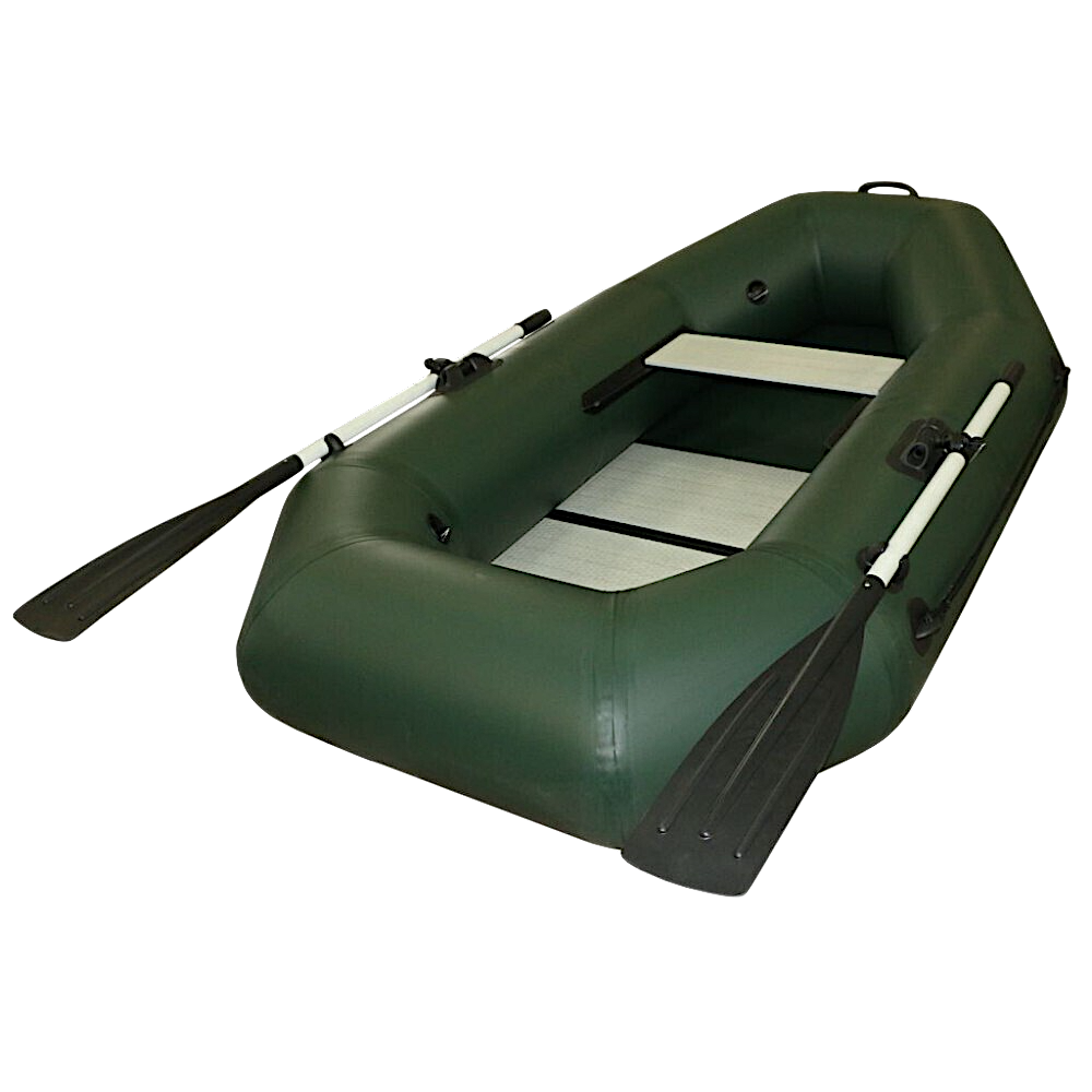 Лодка ПВХ Polar Bird Чирок Гребная PB-210Т Teal со стеклокомпозитной сланью и банкой Серая