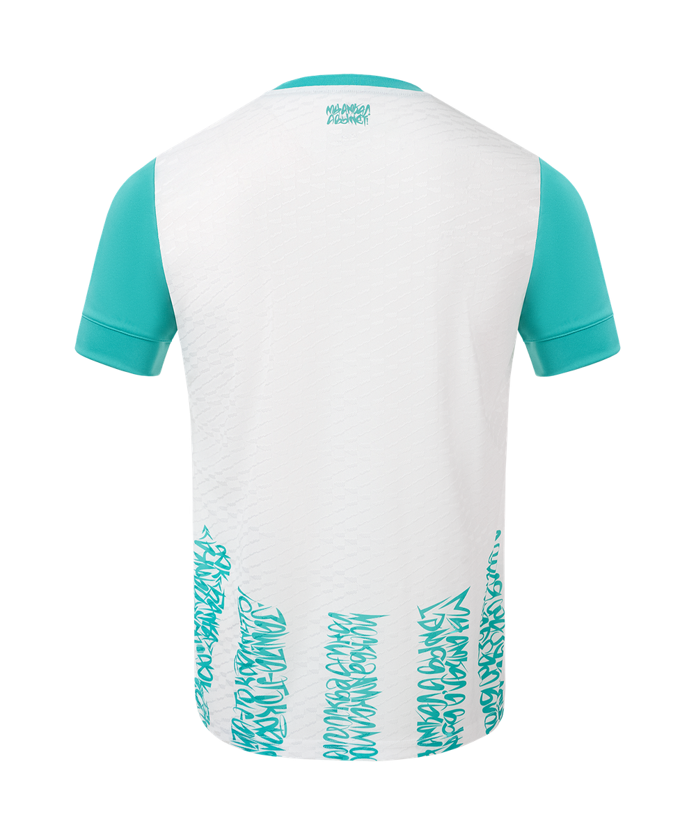 Футболка игровая JOGEL AMKAL PerFormDRY Jersey, белый/бирюзовый