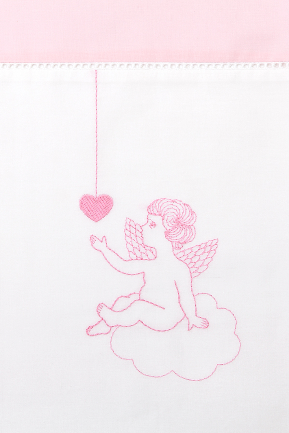 Детское постельное белье в кроватку Luxberry Angels розовое Португалия