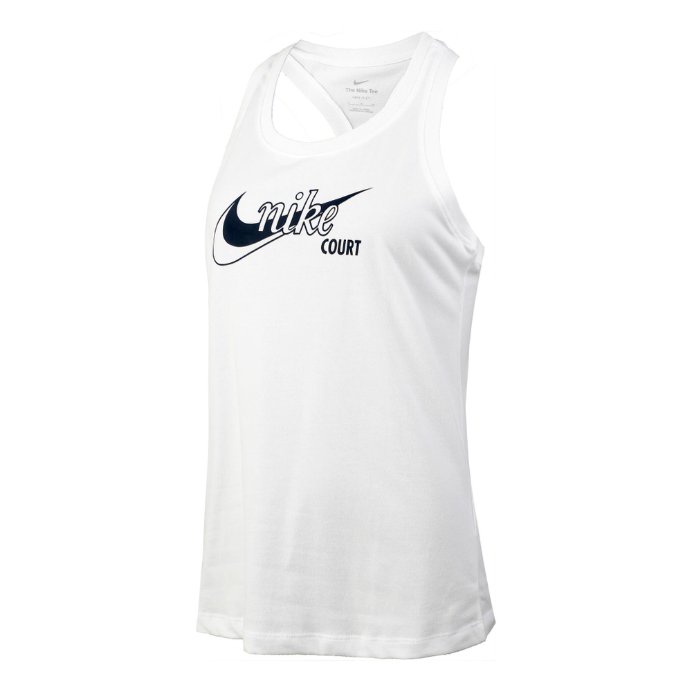 Женская теннисная майка Nike Court Dri-Fit Swoosh Tank Top Women - White