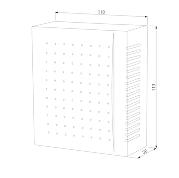 Звонок электромеханический DBQ26M WM 1M IP44 серый Elektrostandard