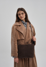 сумка через плечо шоколад