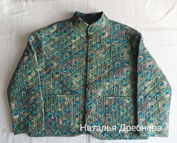 ПЕРО ПАВЛИНА, 100% хлопок Handmade Fabrics 9