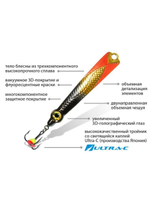 Блесна для рыбалки зимняя AQUA КЛЫК