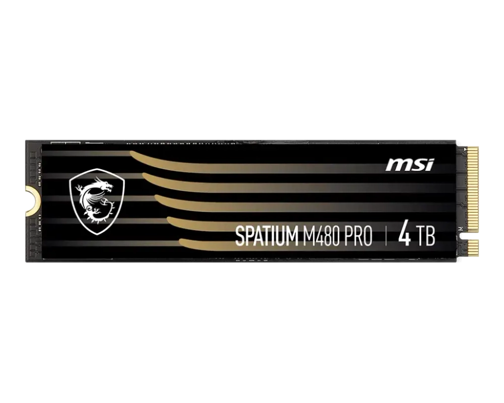 Твердотельный накопитель 4000Gb SSD MSI SPATIUM M480 PRO M.2 PCIe 4.0 NVMe R7400Mb/s W7000MB/s SPATIUM M480 PRO PCIe 4.0 NVMe M.2 4TB