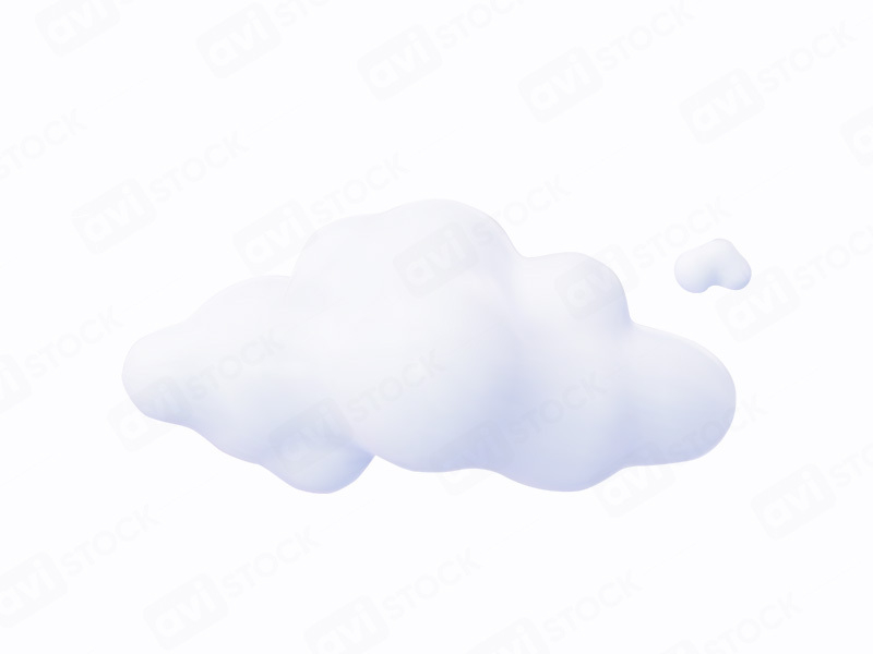 3D иллюстрация облака