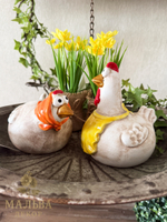 Фигурки для декора "Курица" 10,5x17xH12см 10,5x12xH15,5 см CAMPO Home & Garden