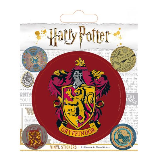 Наклейки Harry Potter (Gryffindor) Vinyl Sticker Pack 5шт PS7388