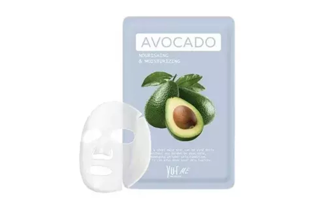 Маска тканевая с экстрактом авокадо YU.R ME Avocado sheet mask, 25 г