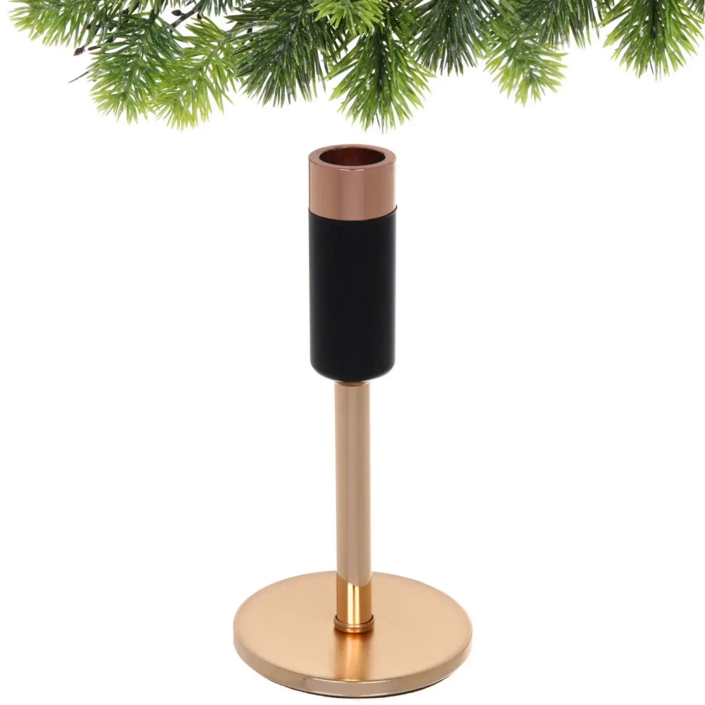 Подсвечник «STYLISH» 18*9*9 см, Золото/черный
