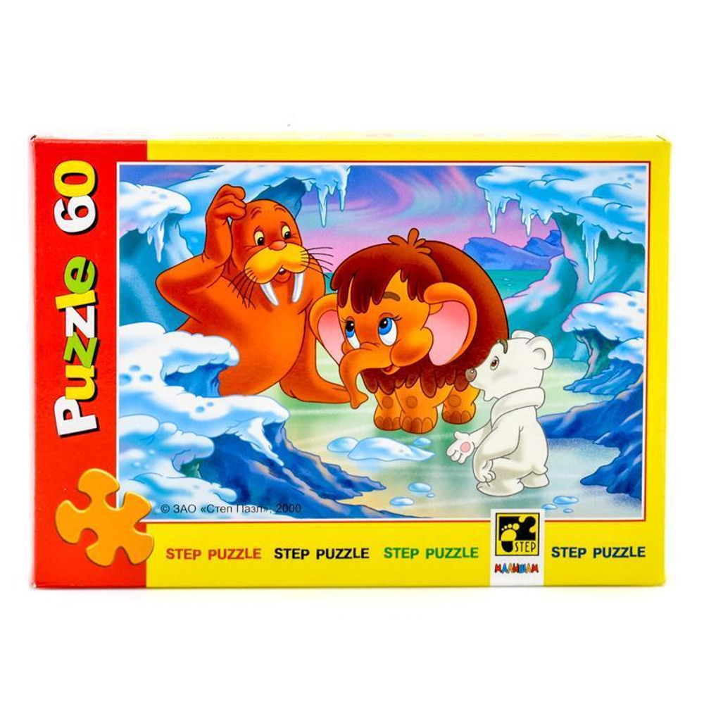 Пазл 60эл. "Мамонтенок" (Степ пазл)