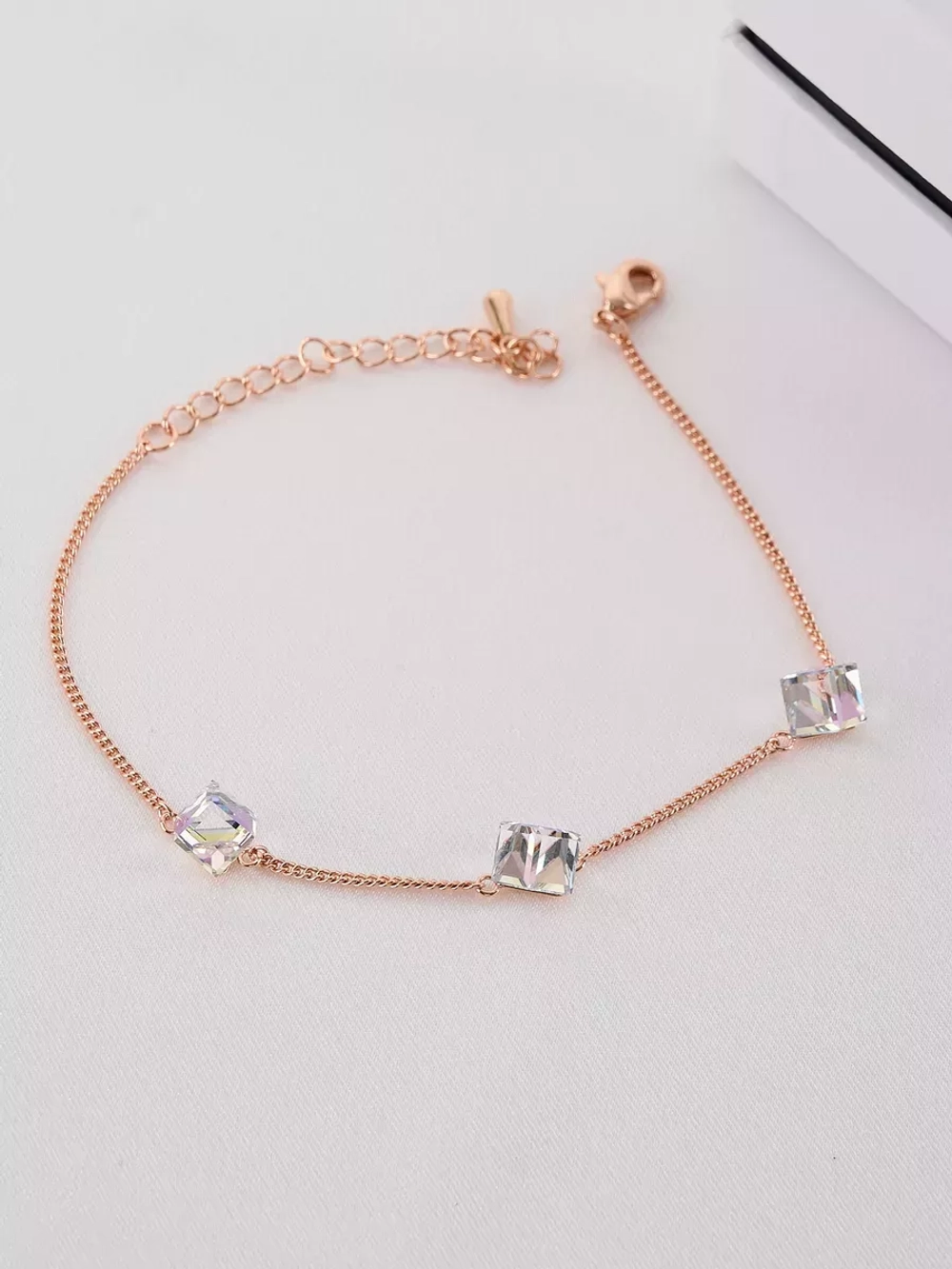 Браслет Миражи с сиреневыми кристаллами Swarovski