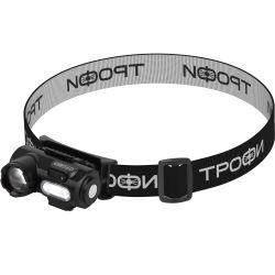 Фонарь налобный светодиодный Трофи GA-103 аккумуляторный 3 Bт сенсорное управление магнит клипса 6 режимов | Фонари