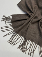 Купон кашемировый Loro Piana серо-коричневый в полоску