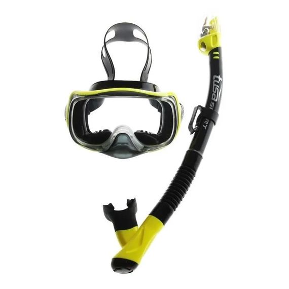 Набор маска+трубка в сумке TUSA Sport UCR-3325P черный/желтый