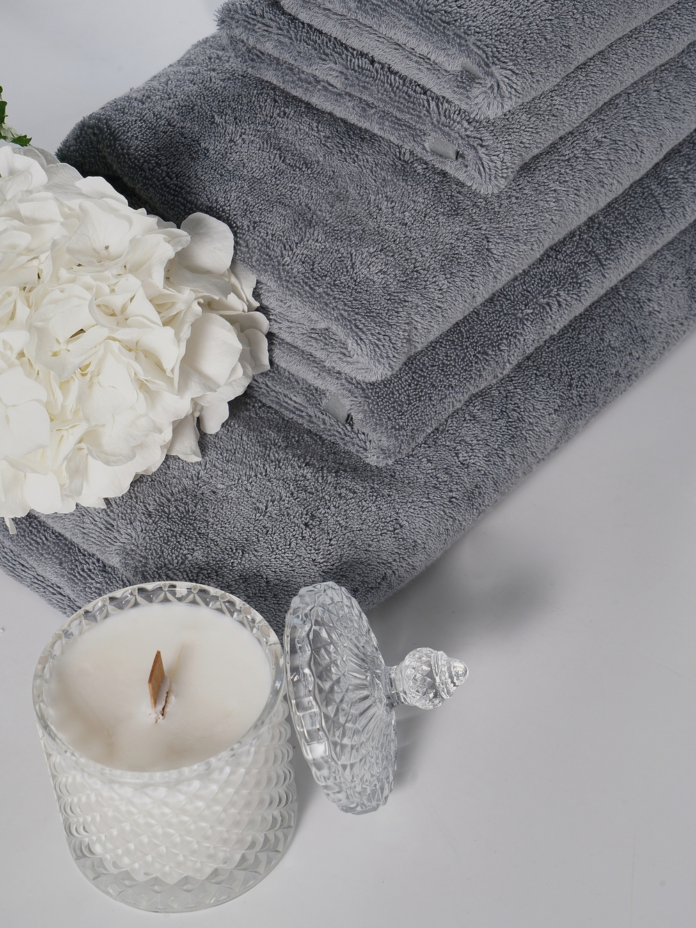 Набор полотенец 5шт Claire Batiste Atelier Ile стальной серый