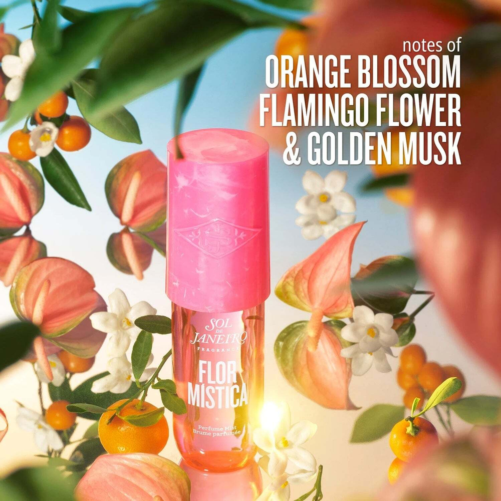 Мист для тела Sol De Janeiro Flor Mistica розовый 90 мл