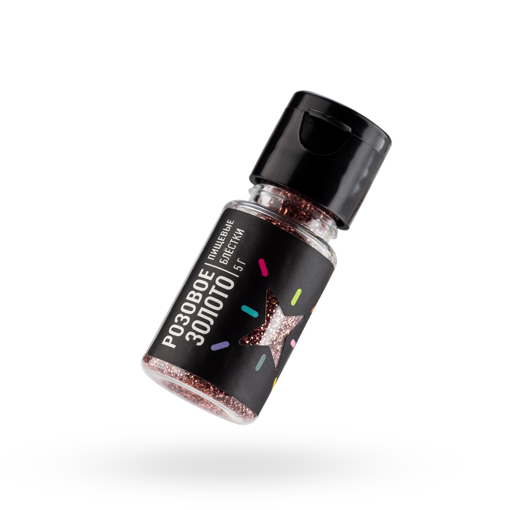 Блёстки пищевые MIXIE Розовое золото 5 г