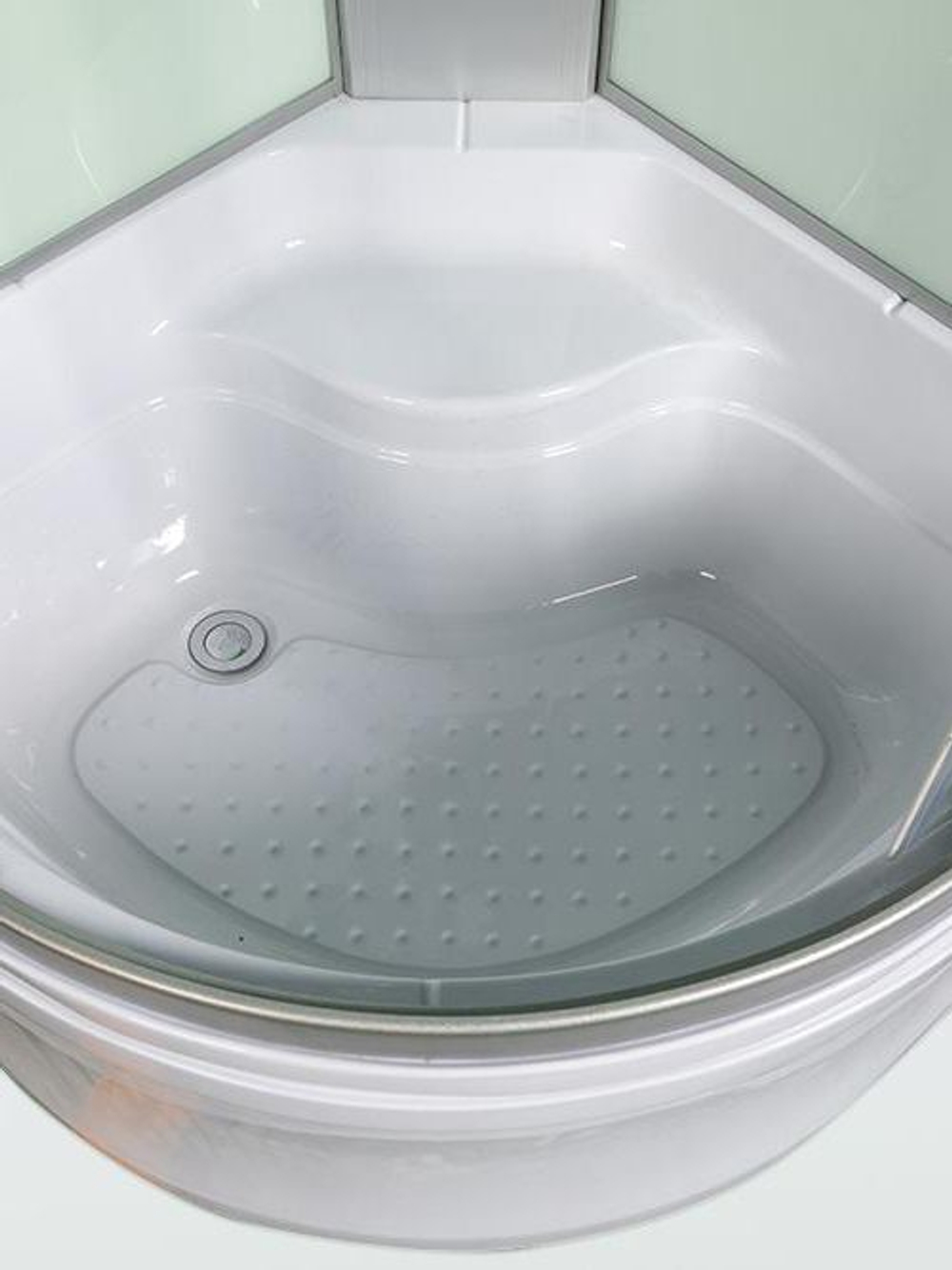 Душевая кабина WeltWasser  WW500 HALLE 1002 100х100 см,  прозрачное стекло, поддон низкий, крыша