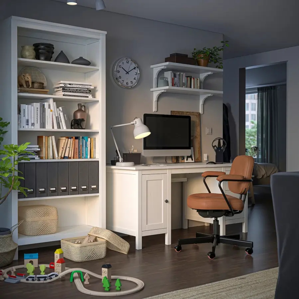 Открытый книжный шкаф - IKEA HEMNES, 90x197 см, белый, ХЕМНЭС ИКЕА