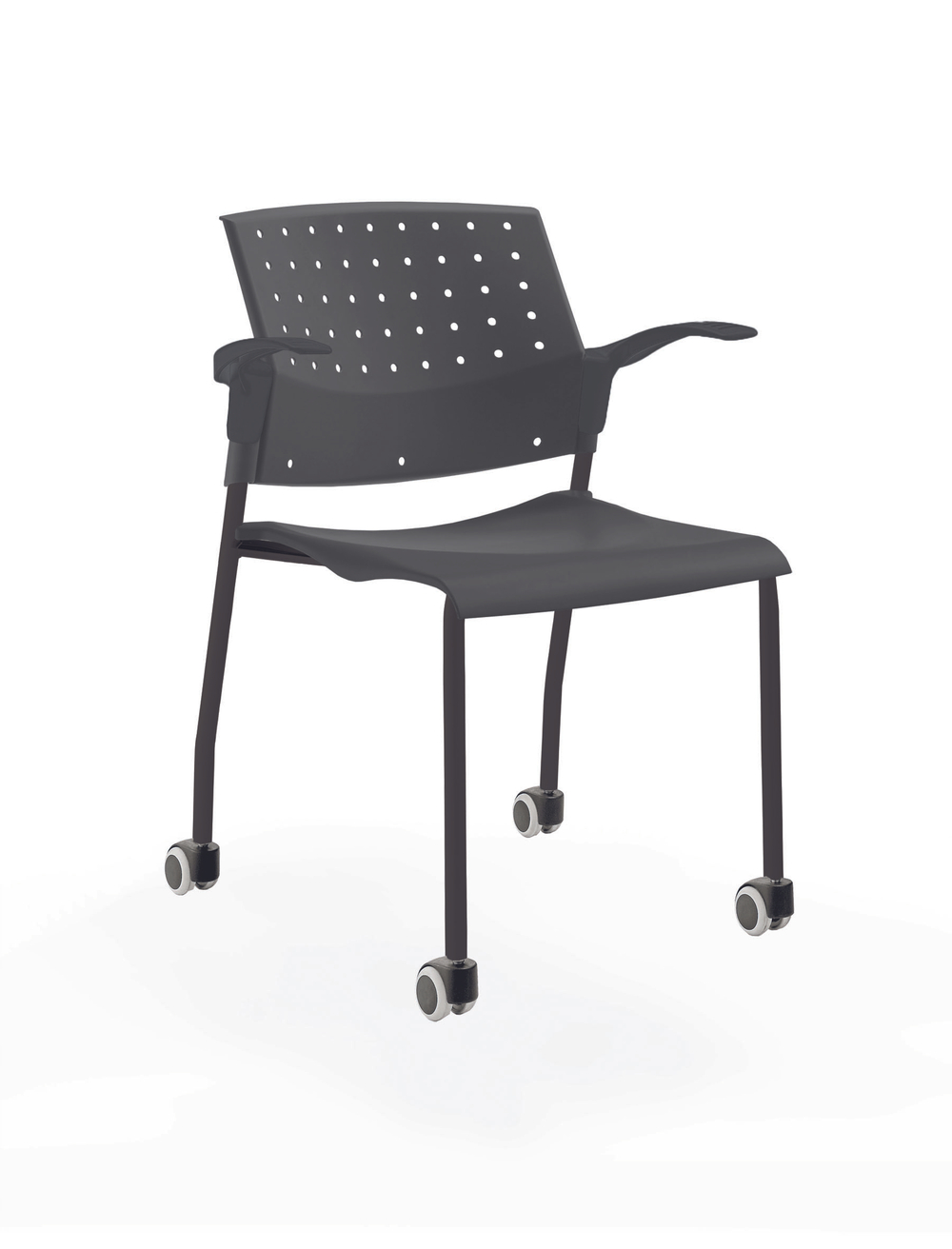 Movie стул на 4 ногах и колесах