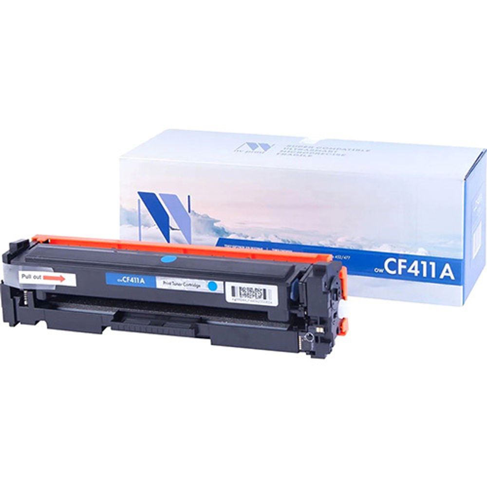 Картридж NV Print CF411A для HP Laser Jet Pro M477fdn/M477fdw/M477fnw/M452dn/M452nw, Cyan, 2 300 к