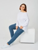 Лонгслив оверсайз с вырезом лодочка