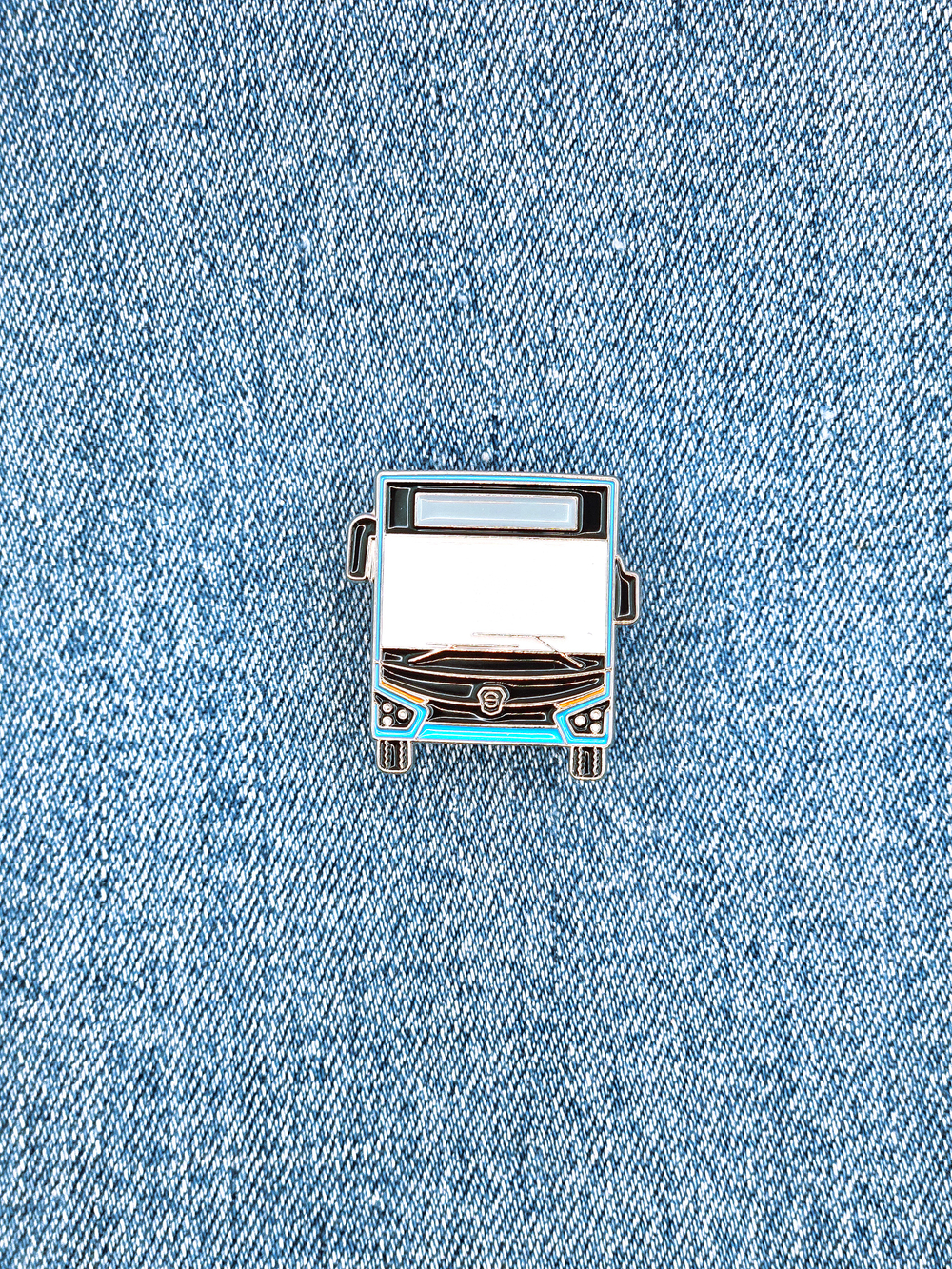 Значок автобус ЛиАЗ Citymax 12 голубой