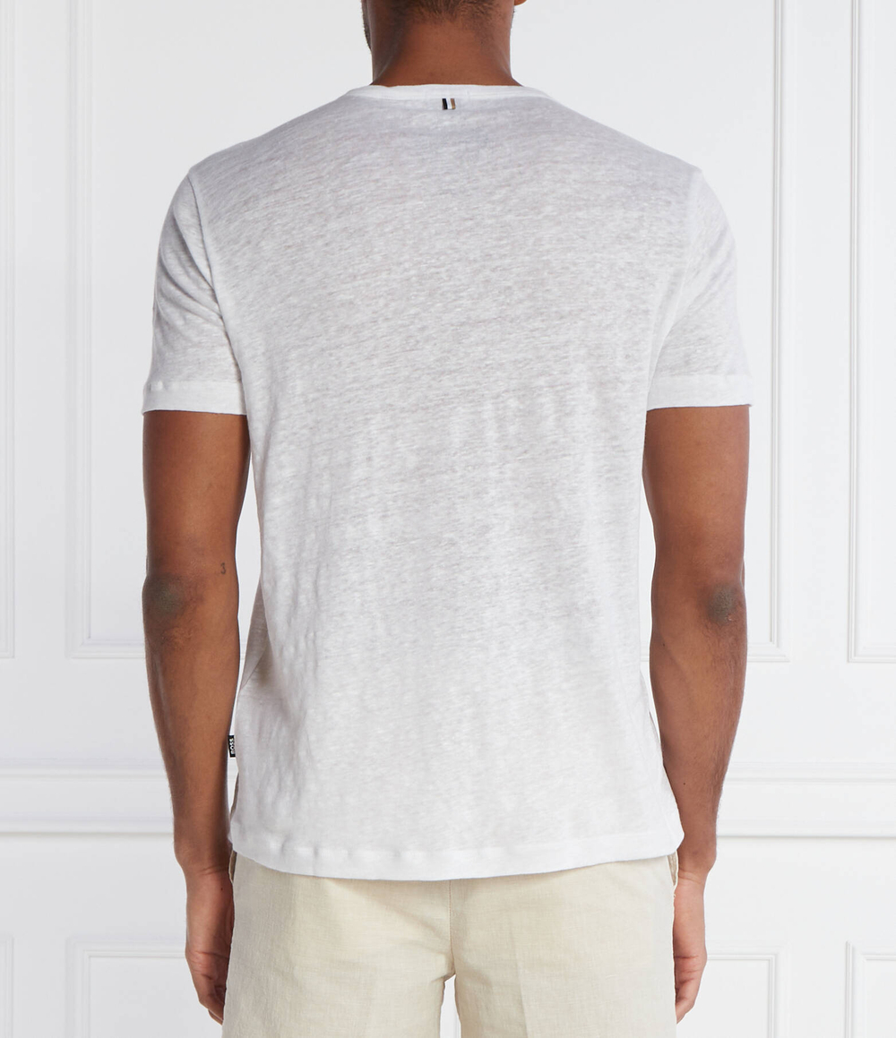 Льняная футболка Tiburt 456 BOSS BLACK - белый(50511612)