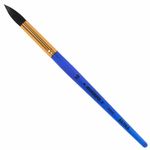 Кисть Юнландия "Белка", круглая, №10, для акварели/гуаши/туши, цветная ручка