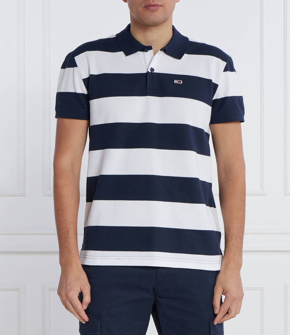 Поло TJM CLSC STRIPE Tommy Jeans - темно-синий(DM0DM16225)