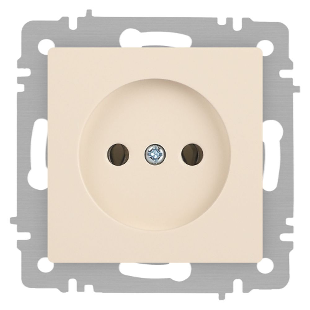 Розетка Intro Accent 6-201-02 2P 16А-250В IP20 СУ AL/CU слоновая кость