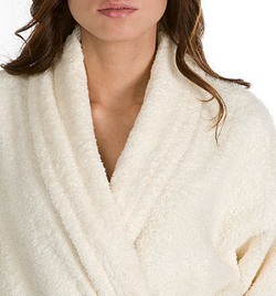 Халат махровый Emanuel Ungaro Perle белый с капюшоном