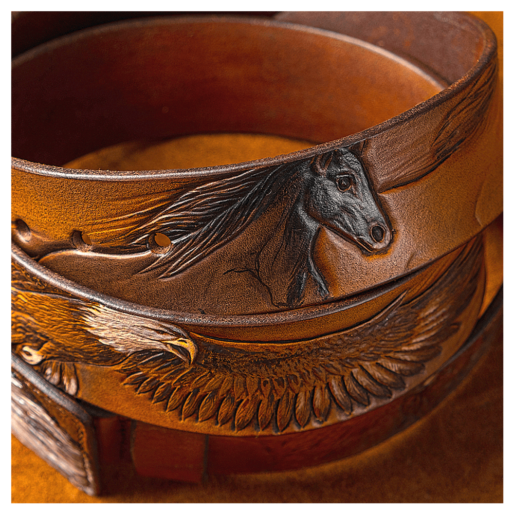 Кожаный ремень «Орел»