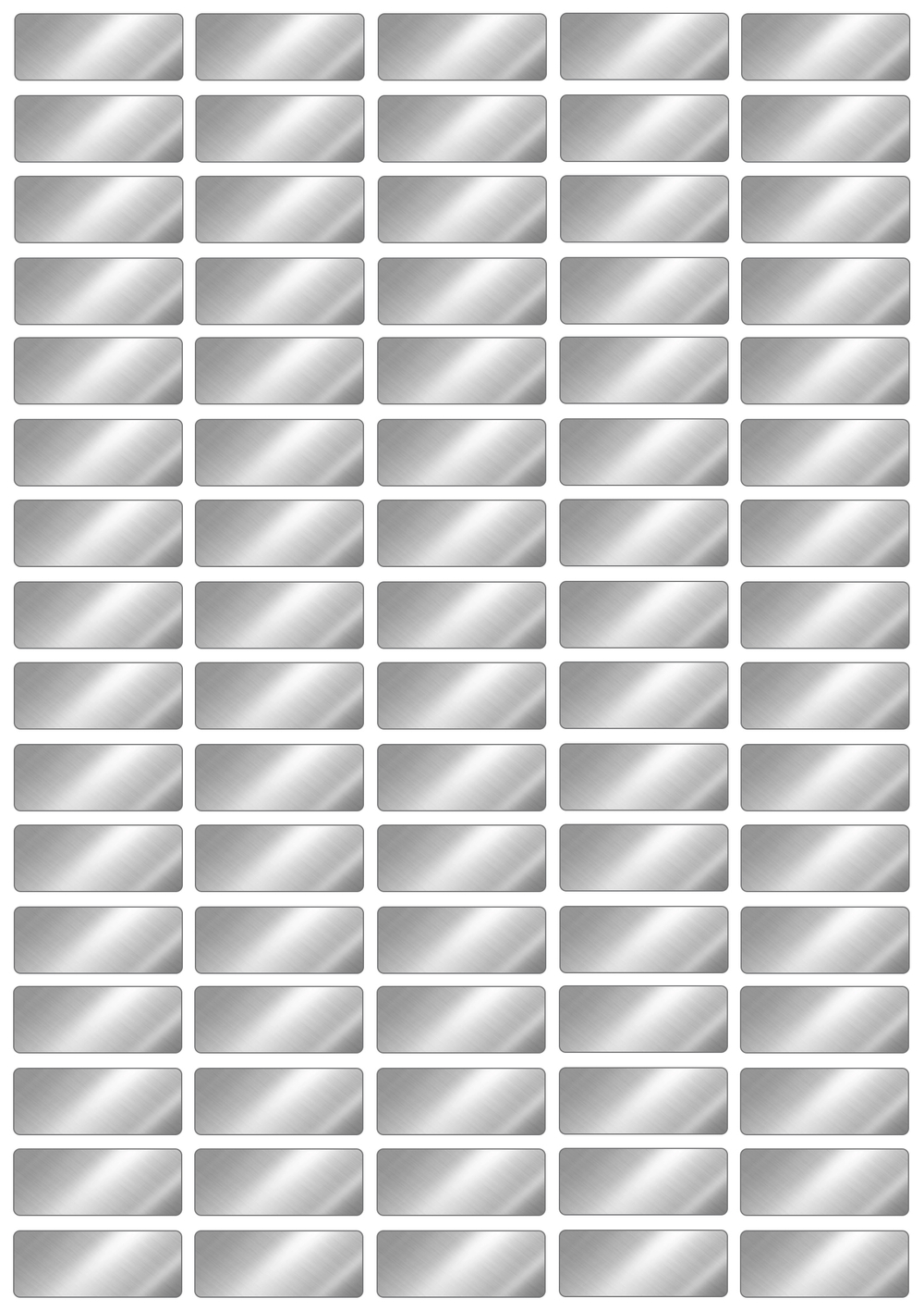 Виниловые наклейки для маркировки Policomprint М8, 25х10 мм. 80 шт.