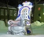 новогодний трон Деда Мороза