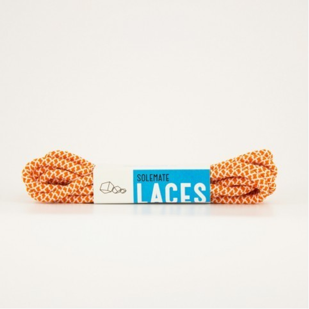 ШНУРКИ SOLEMATE LACES БЕЛО-ОРАНЖЕВОГО ЦВЕТА