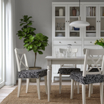 Подушка на стул IKEA DVARGDUNORT, Серо-белый, 42 / 35х42х4 см