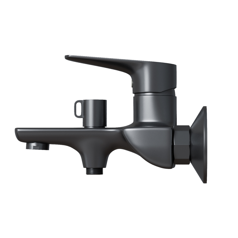 Смеситель для ванны 35k MIXLINE ML14-01GR ГРАФИТ