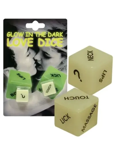Кубики для любовных игр Glow-in-the-dark