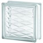 Стеклоблок Vitrablok Ромбы 19x19x8 - Бесцветный