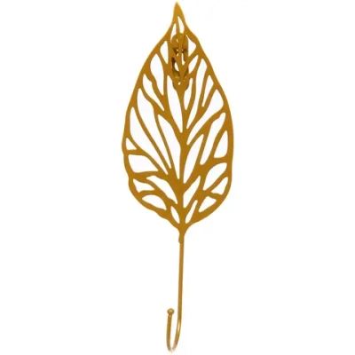 Крючок интерьерный металлический «ЛОФТ ТАМБЛ», лантана, цвет золото, 9*24,5см