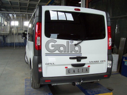 Фаркоп оцинкованный Galia N048A для Nissan Primastar 2002-2014, Opel Vivaro 2002-2014, Renault Trafic 2002-2014(паспорт и сертификат в комплекте)(без электрики)