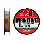 Шнур плетеный SUNLINE INFINITIVE 4 200 (5C) #0.6/12lb